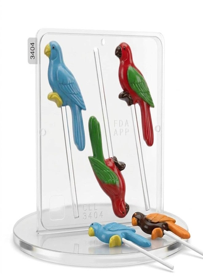 Lollipops Parrot Bird Lollipop Chocolate Candy Mold 3404 - Image 1