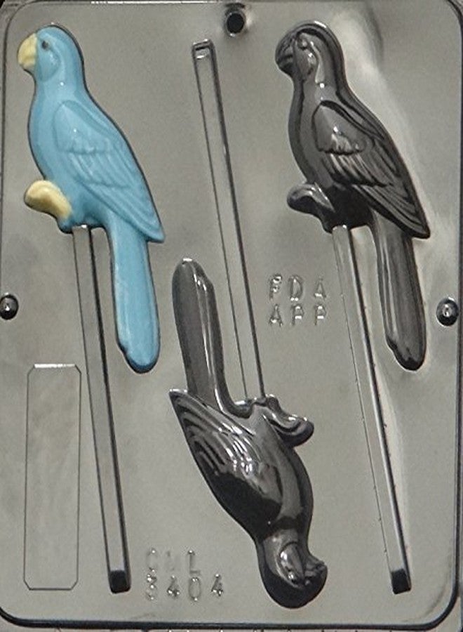 Lollipops Parrot Bird Lollipop Chocolate Candy Mold 3404 - Image 4