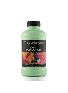 Granotone GRANOTONE Acrylic Colour Art and Craft Paint, DIY Paint, Rich Pigment, Non-Craking Paint for Canvas, Wood, Leather, Earthenware, Metal 500 ml (SEA FOAM GREEN)  - Image 1
