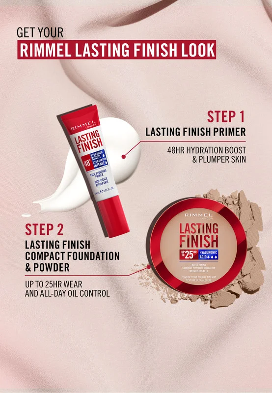 RIMMEL LONDON Lasting Finish Compact Foundation - 008 - Soft Beige, 7g