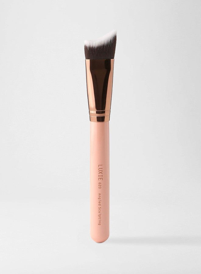 LUXIE 620 Angled Sculpting Brush-Rose Gold - Image 1