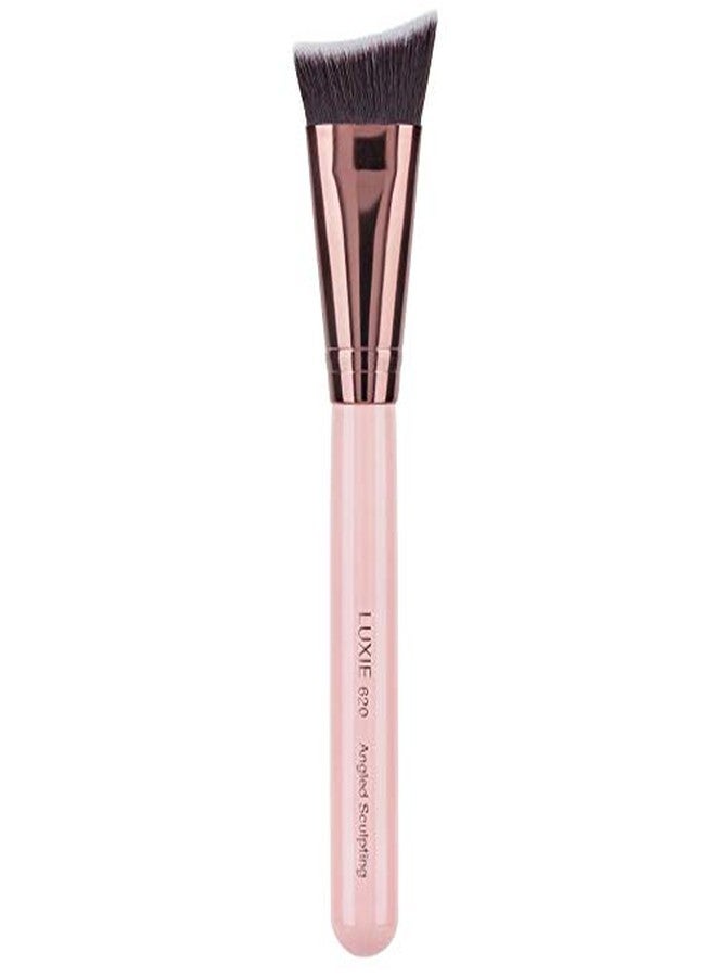 LUXIE 620 Angled Sculpting Brush-Rose Gold - Image 3