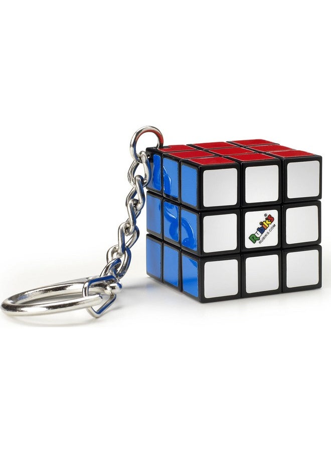 Rubik's - Cube 3 X 3 Key Ring - Colourful Puzzle Game Rubik'S - Mini Puzzle 3X3 Orginial Colour Matching - Classic Cube Problem Solving - Mini Version - 6064001 - Children'S Toy 8 Years And Above - Image 1