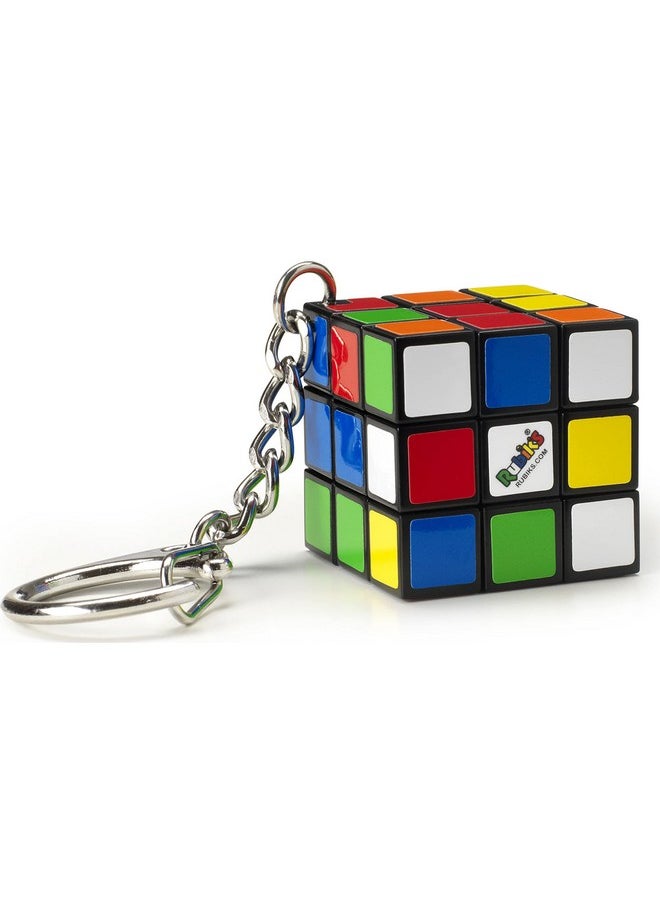Rubik's - Cube 3 X 3 Key Ring - Colourful Puzzle Game Rubik'S - Mini Puzzle 3X3 Orginial Colour Matching - Classic Cube Problem Solving - Mini Version - 6064001 - Children'S Toy 8 Years And Above - Image 1