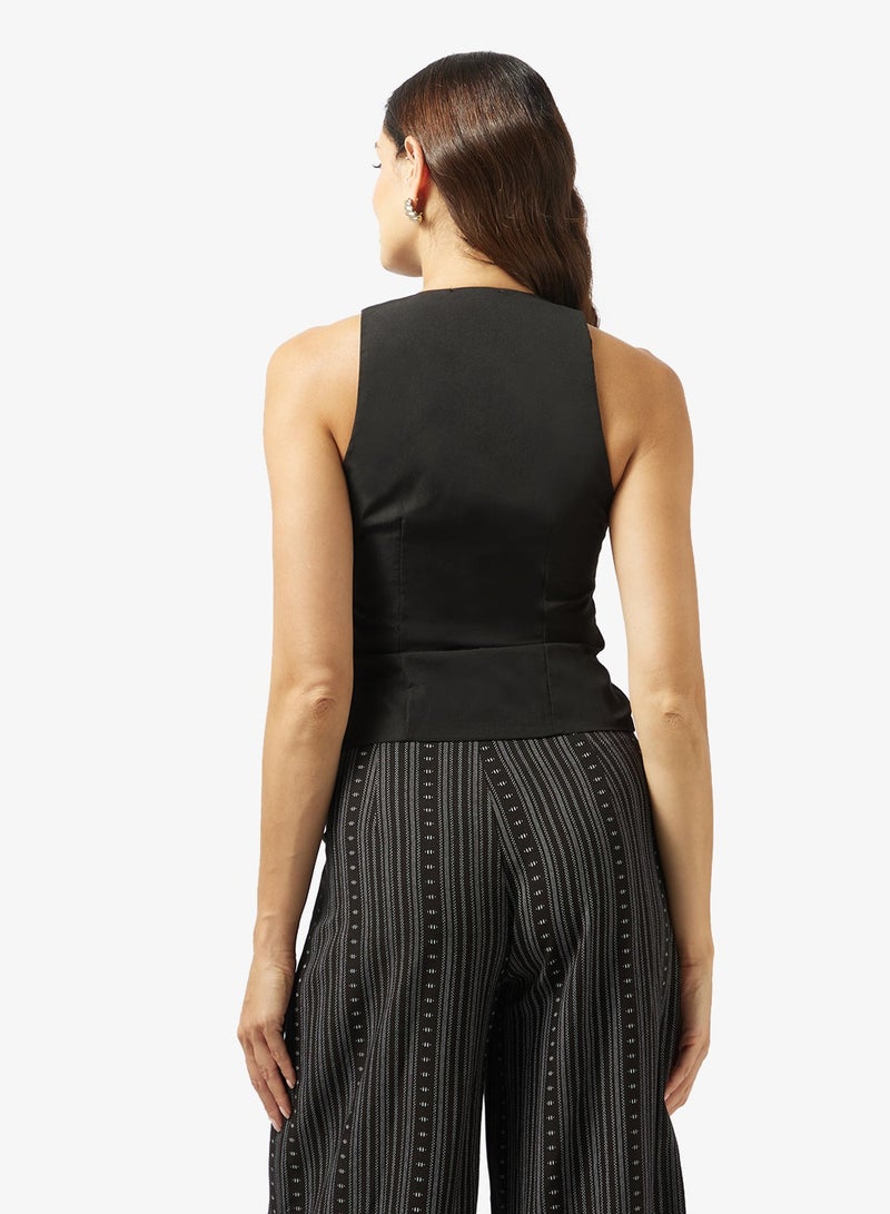 ELLA Vest Top With Tie Up Detail - Image 2