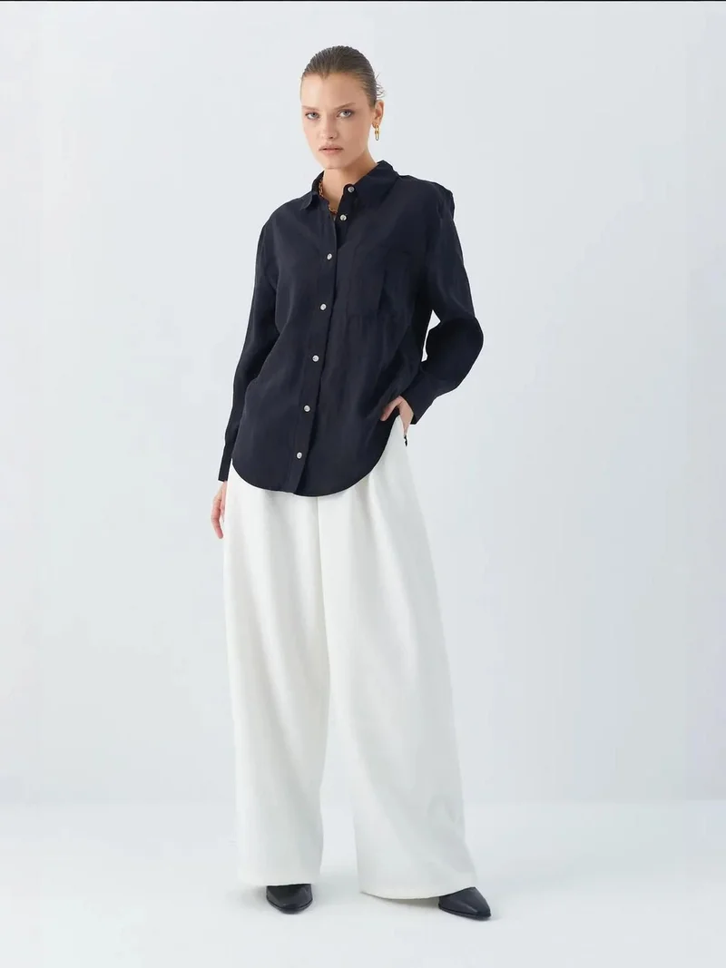 ميكسراي قميص ميكسراي بقصة مريحة وجيب