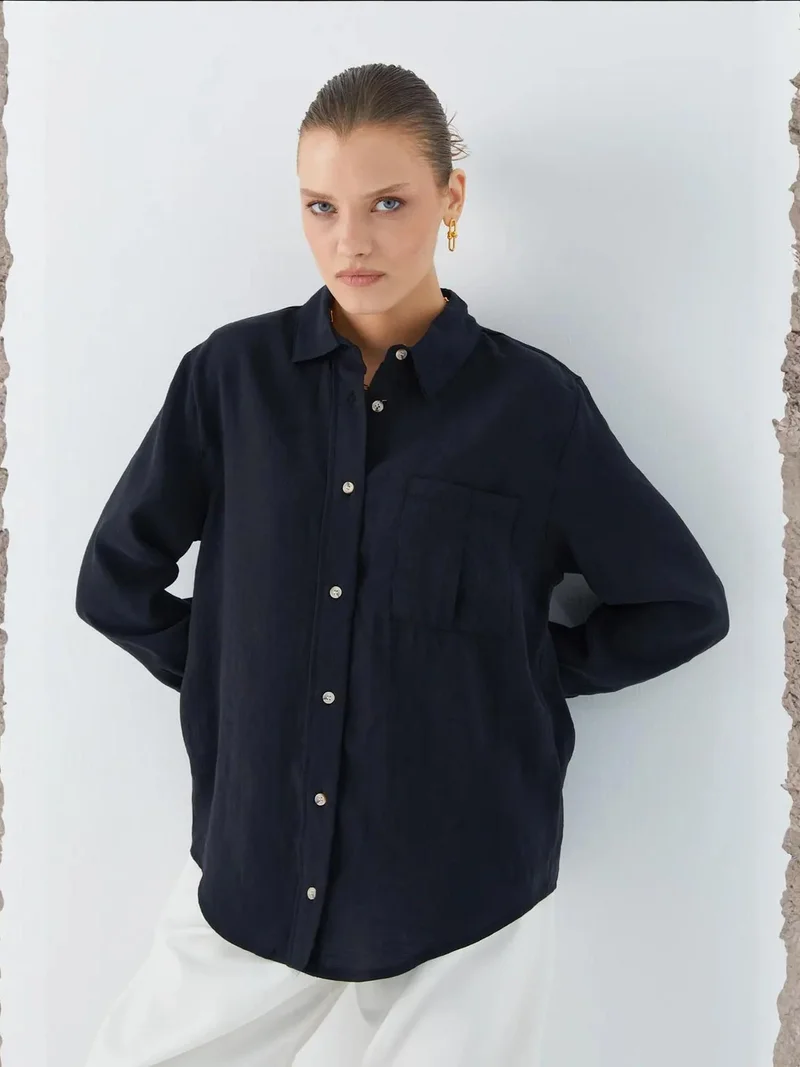 MixRay Mixray Relaxed Fit Shirt with Pocket