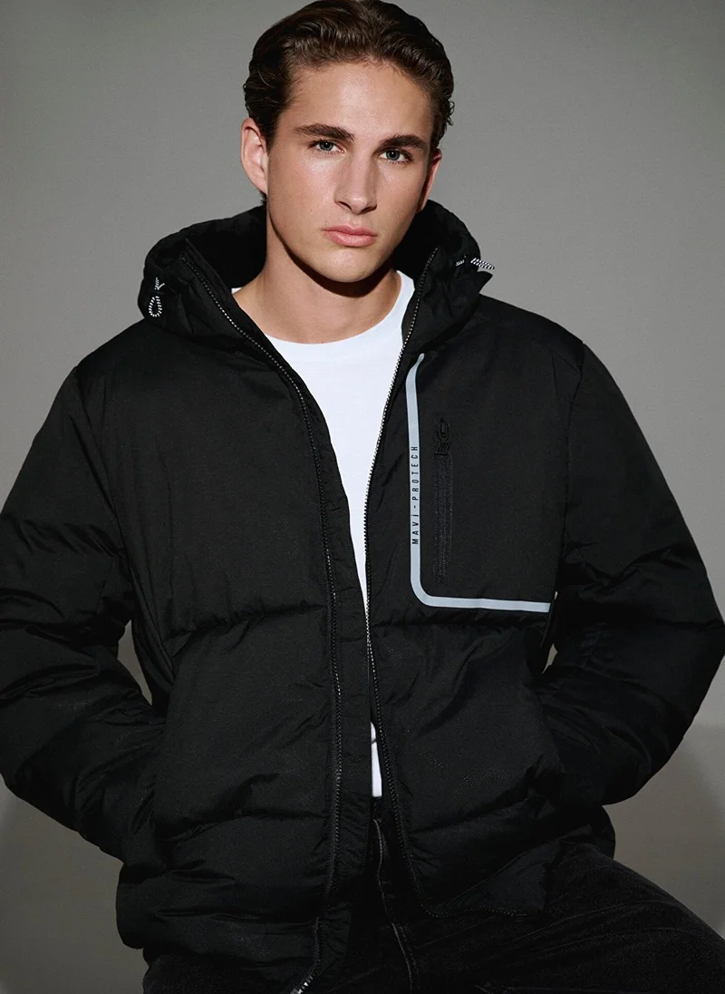 MAVI Hooded Black Jacket