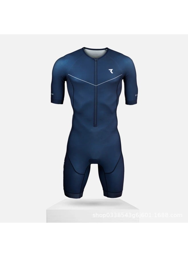 Ryzon Men's Short-sleeved Spring And Summer New Cycling Jersey Jumpsuit Breathable