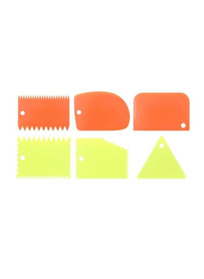 Generic - 新款奶油切面刀塑料刮板蛋糕DIY工具仿真烘培用具刮板三件套现货-颜色:白色—ks—003—5 - Image 1