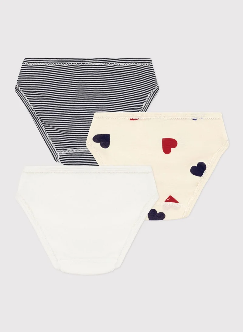 Petit Bateau Youth 3 Pack Assorted Knicker