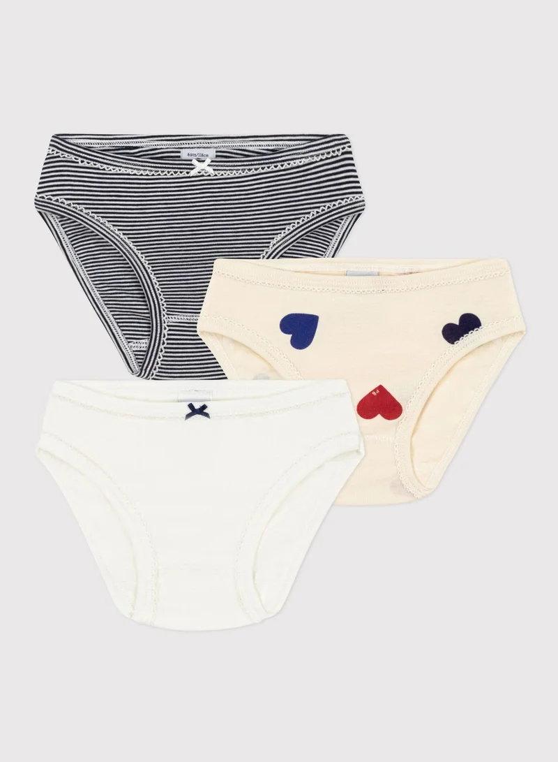 Petit Bateau Youth 3 Pack Assorted Knicker