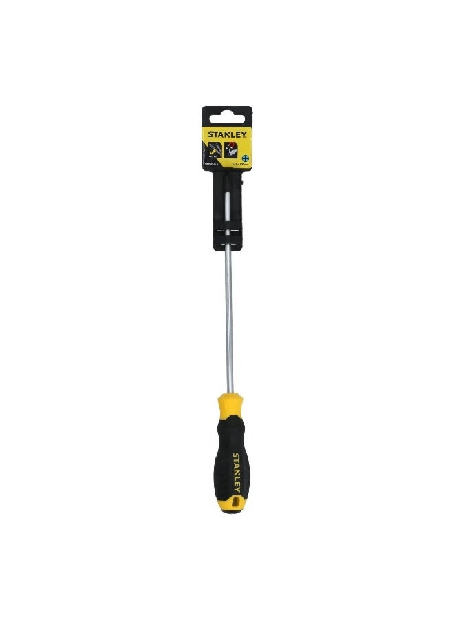 Stanley Cushion Grip Phillips Screwdriver Yellow and Black Ph#2 x 200 mm STMT60812-8 - Image 1