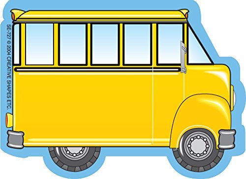SHAPES ETC. 35 Sheets School Bus Mini Notepad 3.375x2.5in Classroom Décor School Theme Craft Activities Kids Back to School Bulletin Board Bus Shape Bulletin Board Elementary Classroom Made in USA - Image 1