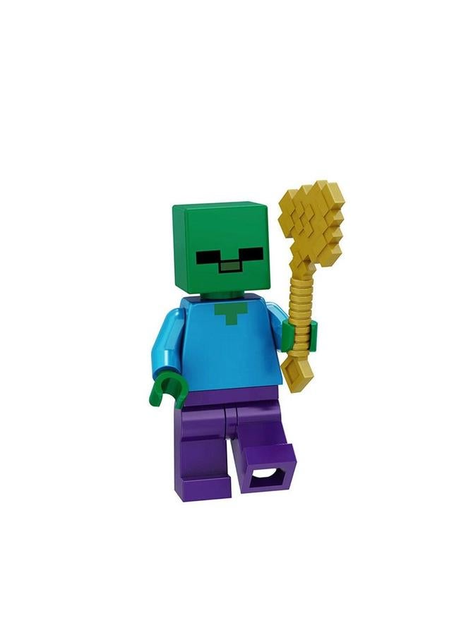 MINECRAFT مجموعة من 8 قطع من شخصيات المحاربين من سلسلة ماين كرافت، كتل الحراس، ألعاب تعليمية للأطفال - Image 5