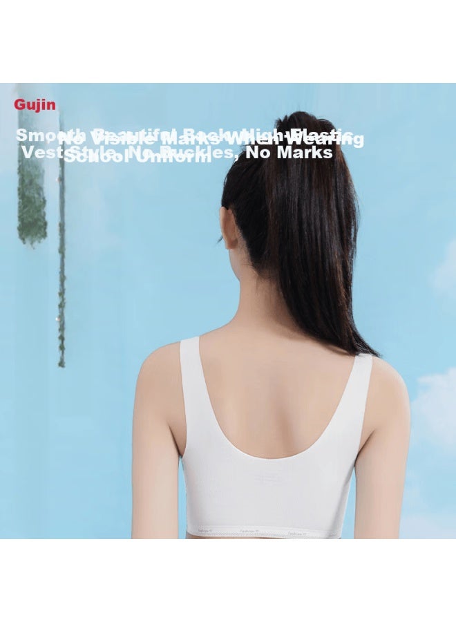 Gujin Girls' Wireless Bra Youth Development Fixed Type Vest Bra Underwear For Girls - Image 3
