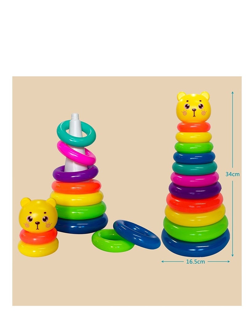 Baby Stacking Rings Tower Toy, for Toddler  - Image 2