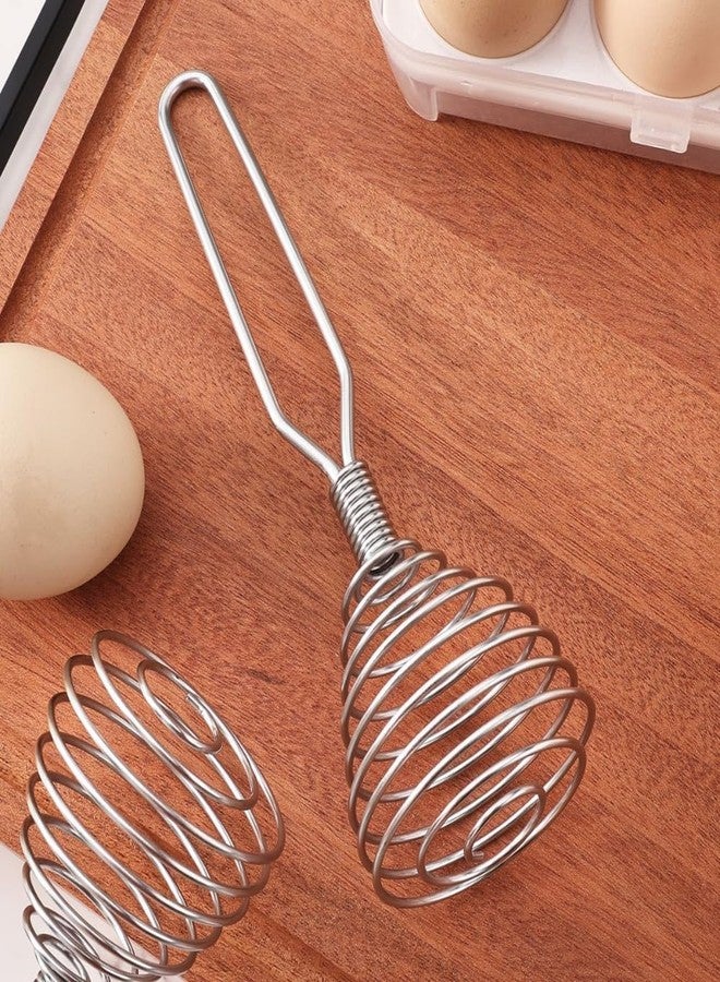 ODMART Stainless Steel Mini Spring Whisk, French Coil Egg Whisk for Mixing, Baking & Cooking, Handheld Wire Whip Cream Beater for Eggs, Batter, Gravy & Sauces - Image 3