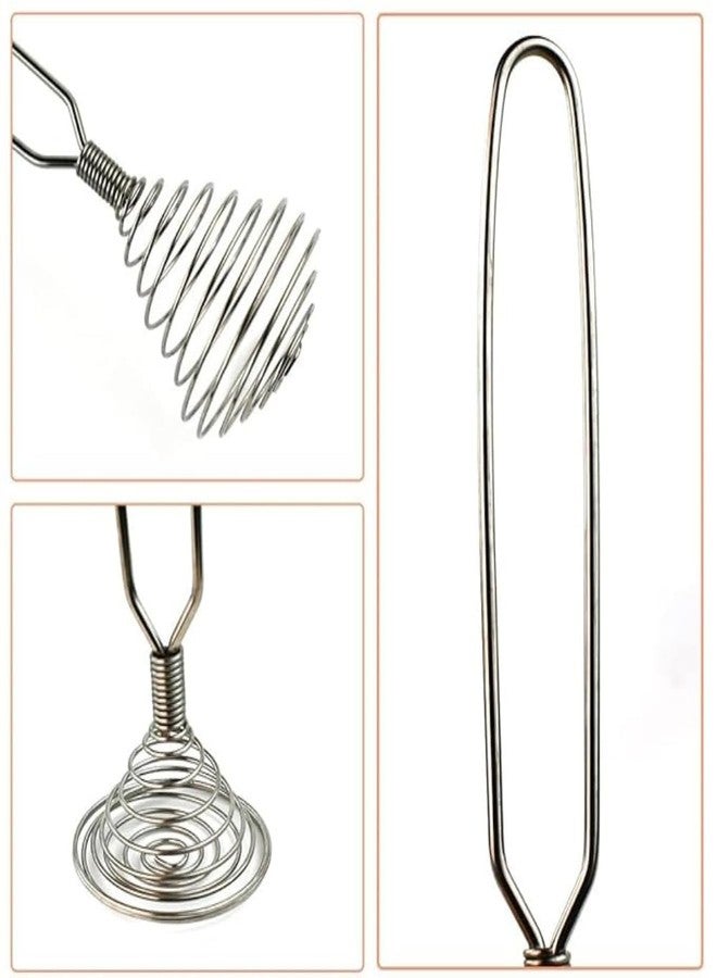 ODMART Stainless Steel Mini Spring Whisk, French Coil Egg Whisk for Mixing, Baking & Cooking, Handheld Wire Whip Cream Beater for Eggs, Batter, Gravy & Sauces - Image 5