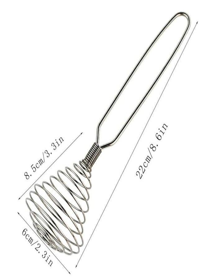 ODMART Stainless Steel Mini Spring Whisk, French Coil Egg Whisk for Mixing, Baking & Cooking, Handheld Wire Whip Cream Beater for Eggs, Batter, Gravy & Sauces - Image 4