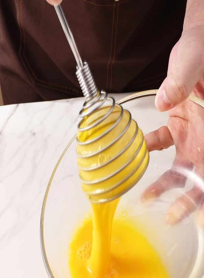 ODMART Stainless Steel Mini Spring Whisk, French Coil Egg Whisk for Mixing, Baking & Cooking, Handheld Wire Whip Cream Beater for Eggs, Batter, Gravy & Sauces - Image 2
