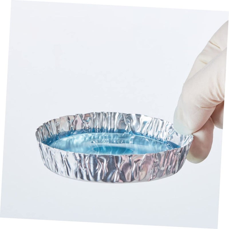 Aluminum Foil Weighing Trays 50Pcs Lightweight Durable Lab Weigh Boats for Samples - Image 4