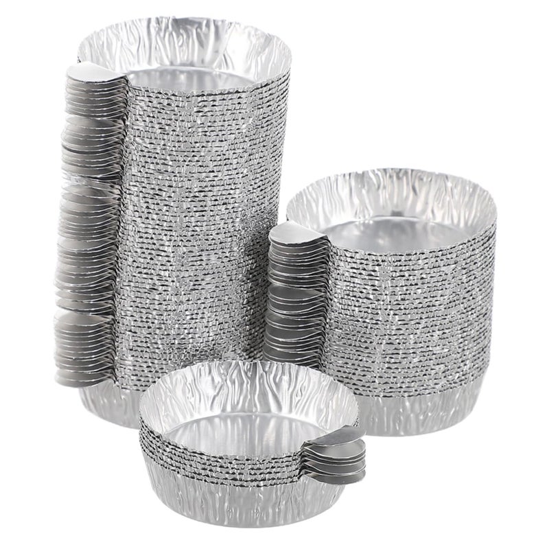 Aluminum Foil Weighing Trays 50Pcs Lightweight Durable Lab Weigh Boats for Samples - Image 2