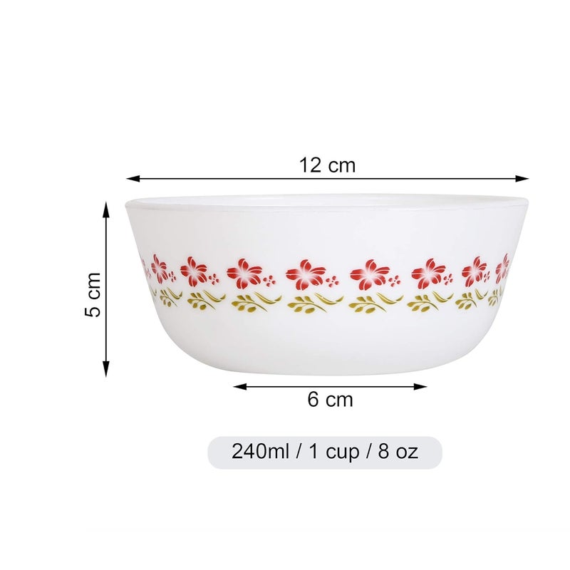 Cutting EDGE Bowl 240ml Red Flower 12 - Image 5