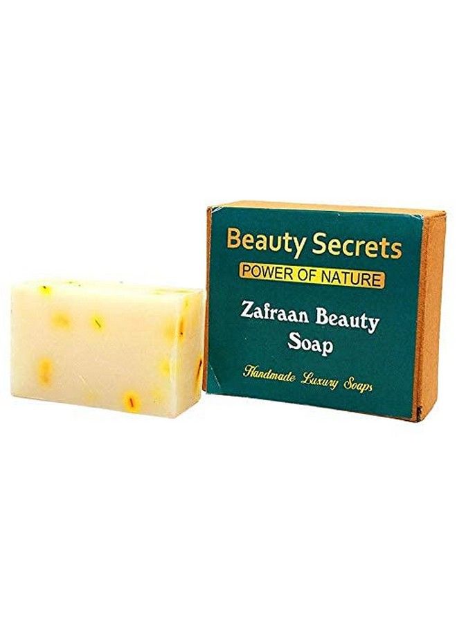 beauty Secrets Cold Pressed Handmade Zafraan Crystal Glow Skin Whitening Soap With Goodness Of Pure Saffron From Kashmir For Improving Complexion & Skin Texture (100% Natural & Vegan)100 Gms - Image 5