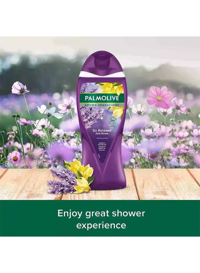 Palmolive Anti-Stress Shower Gel With Aroma Sensations - 500ml Purple Largeml - Image 3