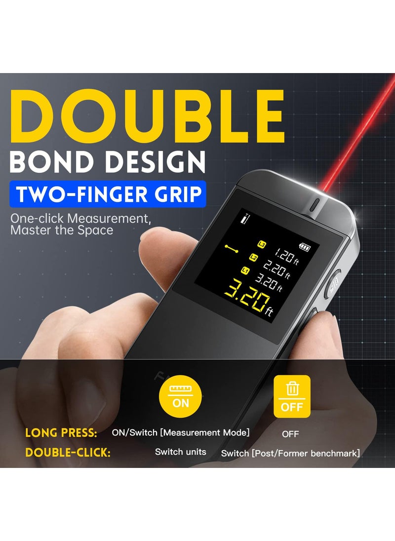 FNIRSI Laser Measure FNIRSI IR40 135ft Laser Distance Meter mftin Unit Switching Measure Distance Area Volume and Pythagoras APP TypeC Rechargeable  - Image 5