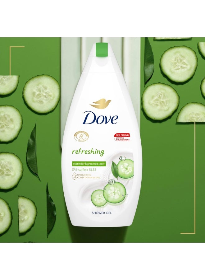 Dove Fresh Touch Shower Gel 16.9oz (500ml) - Image 3