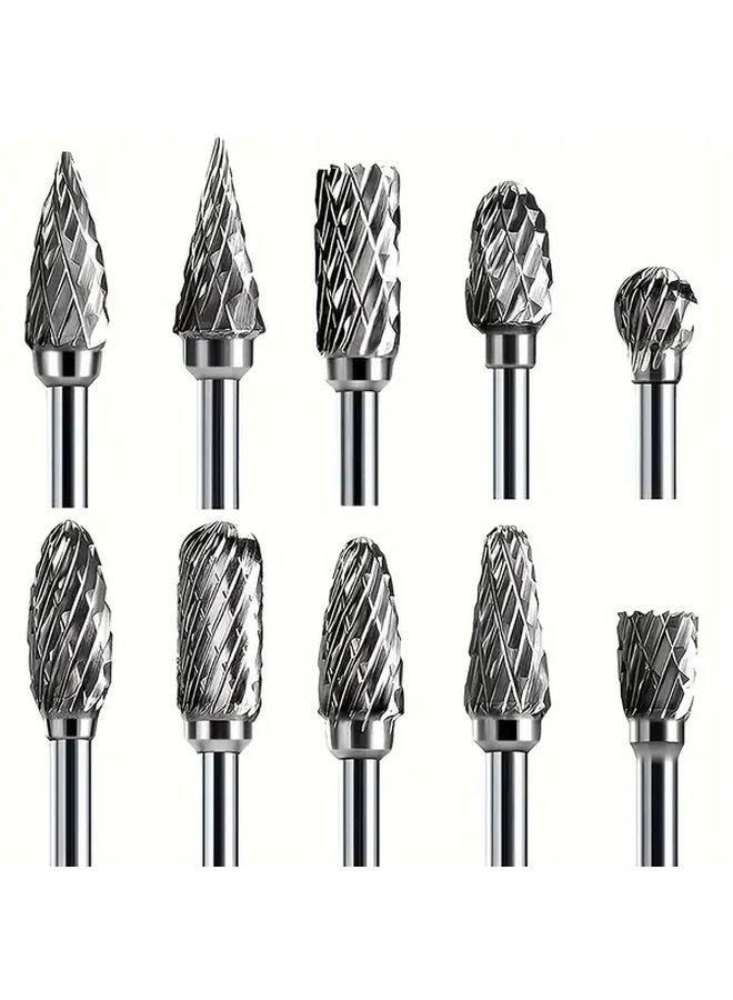 Single M Type Hard Alloy Rotary File Electric Grinding Drill Bit Polishing Tool - Image 2