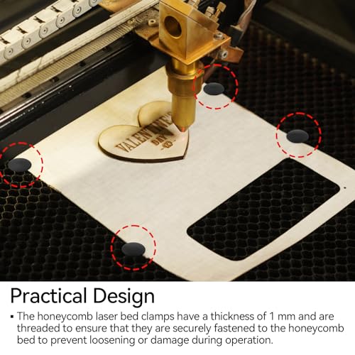 Nufiwra 100 Pcs Honeycomb Laser Bed Fixing Kit, Honeycomb Pins for Laser Engraver Machines, Laser Engraver Accessories for 7.5mm Honeycomb Grid Replaces Honeycomb Laser Bed Accessories - Image 5