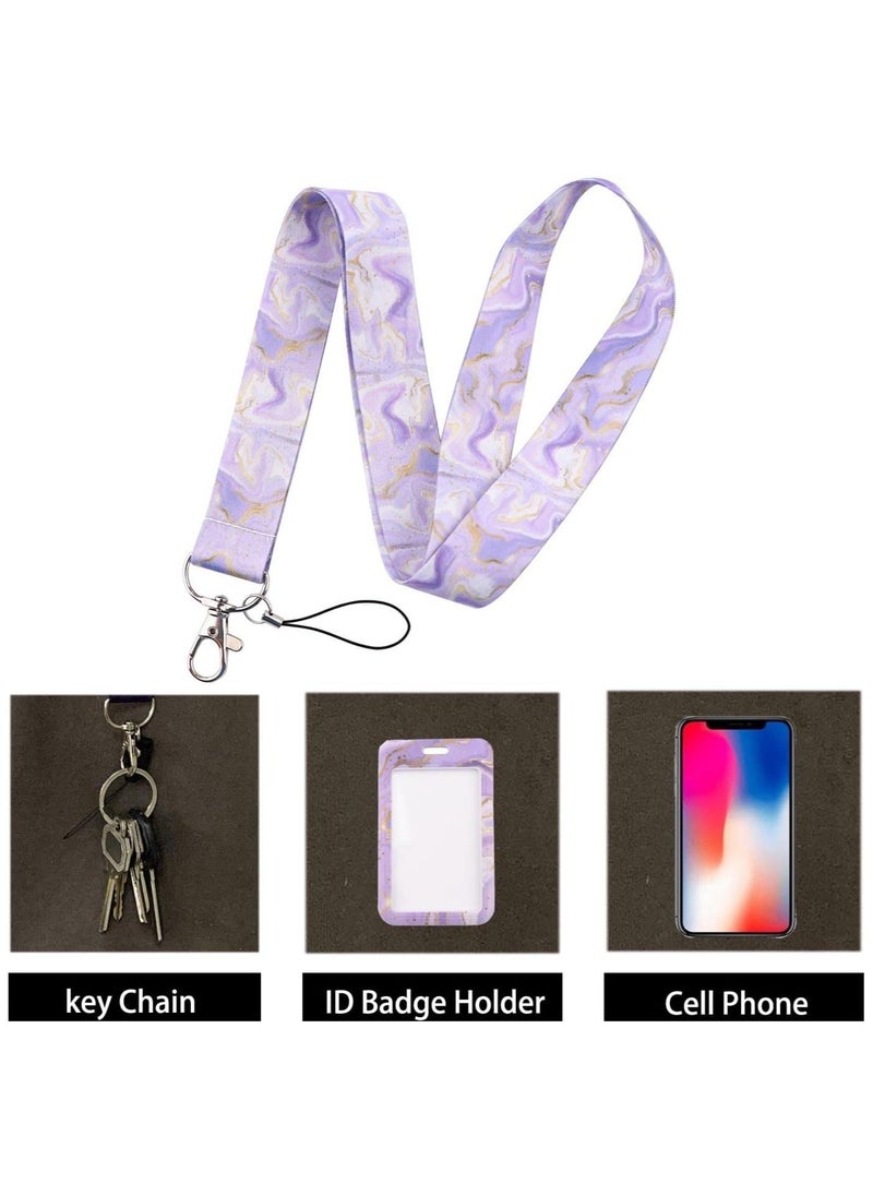 Y&D Neck Lanyard with ID Badge Holder Cute for Women Keychain Keys Hard Plastic Vertical Card Case  - Image 4