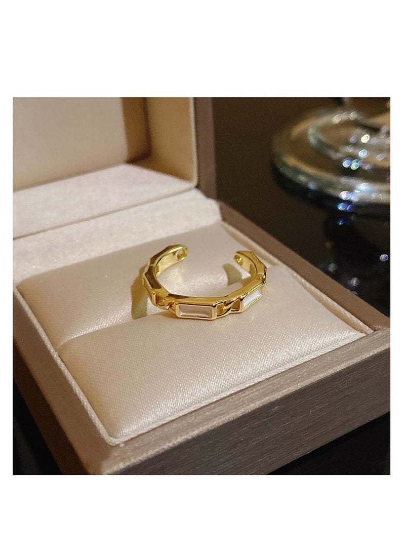 Light luxury, niche, versatile index finger ring
