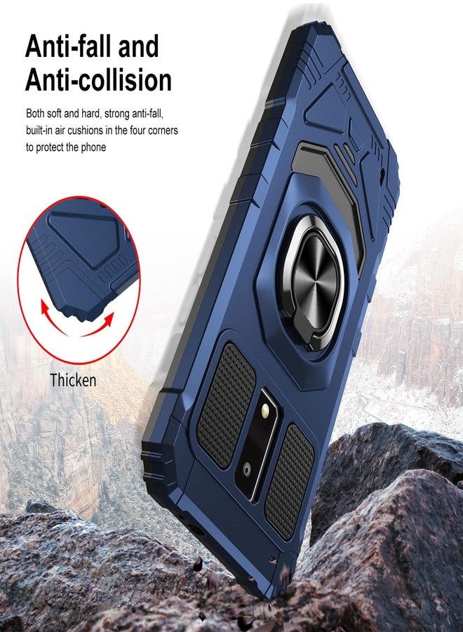 Ailiber جراب هاتف Ailiber لهاتف Tracfone BLU View 4، جراب BLU View 4 B135DL مع واقي شاشة، مسند حلقي للتثبيت المغناطيسي في السيارة، غطاء حماية متين مقاوم للصدمات لهاتف BLU الذكي View 4 - أزرق - Image 5