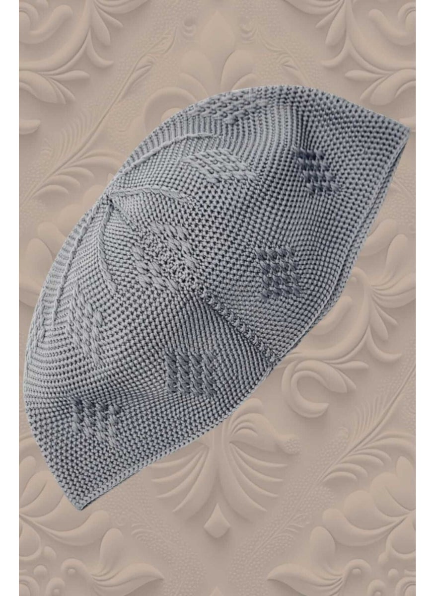 Hızırım Woven Knitted Patterned Skullcap Quality Prayer Cap  - Image 2