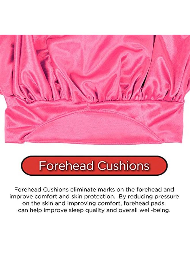 Donna Padded Hair Bonnet 1pc Soft Band Bonnet for Women's Hair Satin Bonnet for Sleeping Shower Cap for Women Pink - Image 5