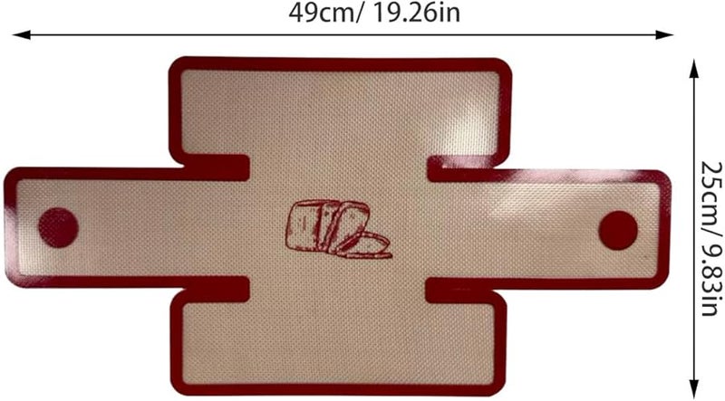 Silicone Bread Pan Liners Non Slip Easy Clean Reusable Baking Mat For Dutch Oven - Image 3