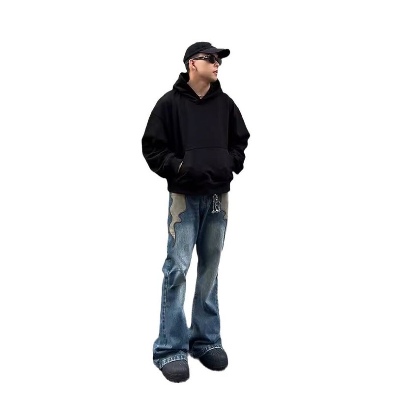 Unisex Classic Denim Jeans Loose Fit Daily Outdoor Wear - Image 5