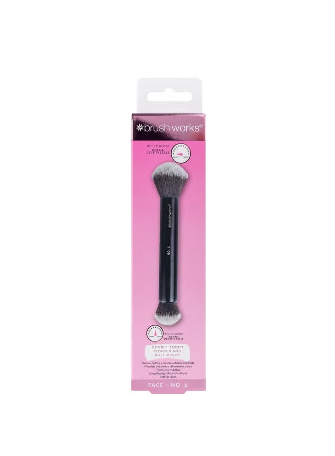 brushworks No. 6 Double Ended Powder and Buff Brush - Image 1