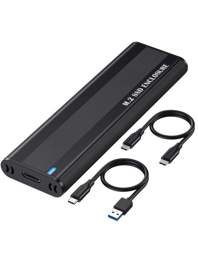Usb3.1 To M.2 Nvme Solid State Drive Box 10gbps Pci Protocol Type C Hard Digital Computer Mobile Hard-Color:Dual-protocol NVME SATA 10GB ACCC - Image 2
