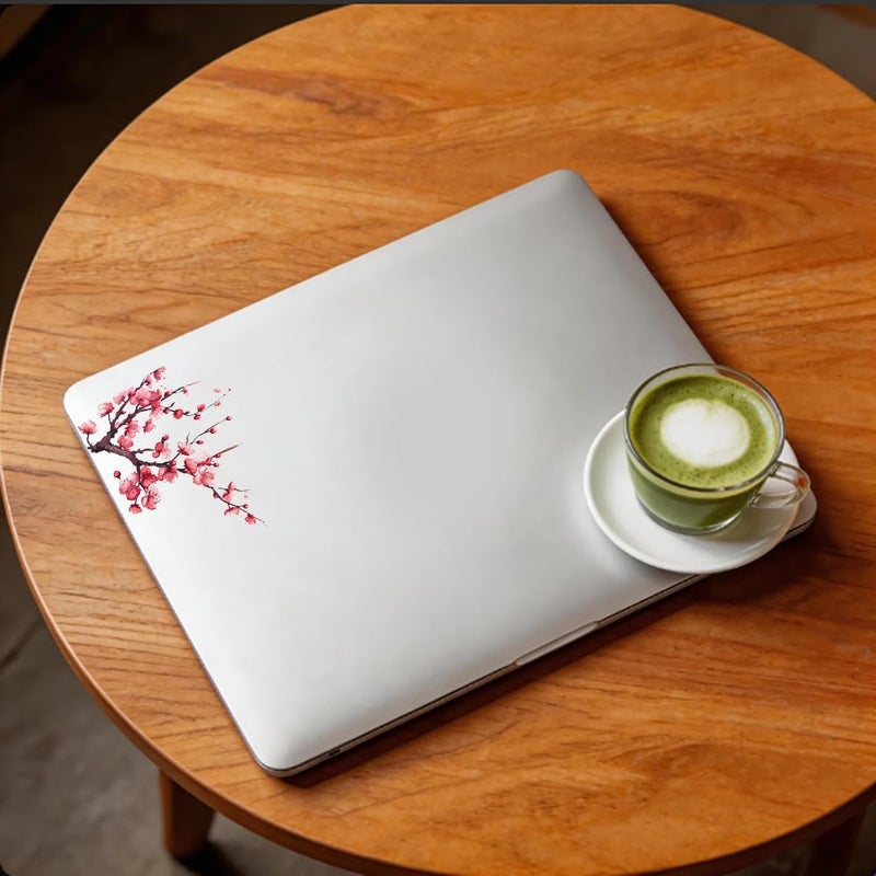 ARS 5.1" Japanese Cherry Blossom Graphic Stickers Laptop Decals for Windows Door Car Bumper DIY Decoration (E) - Image 4