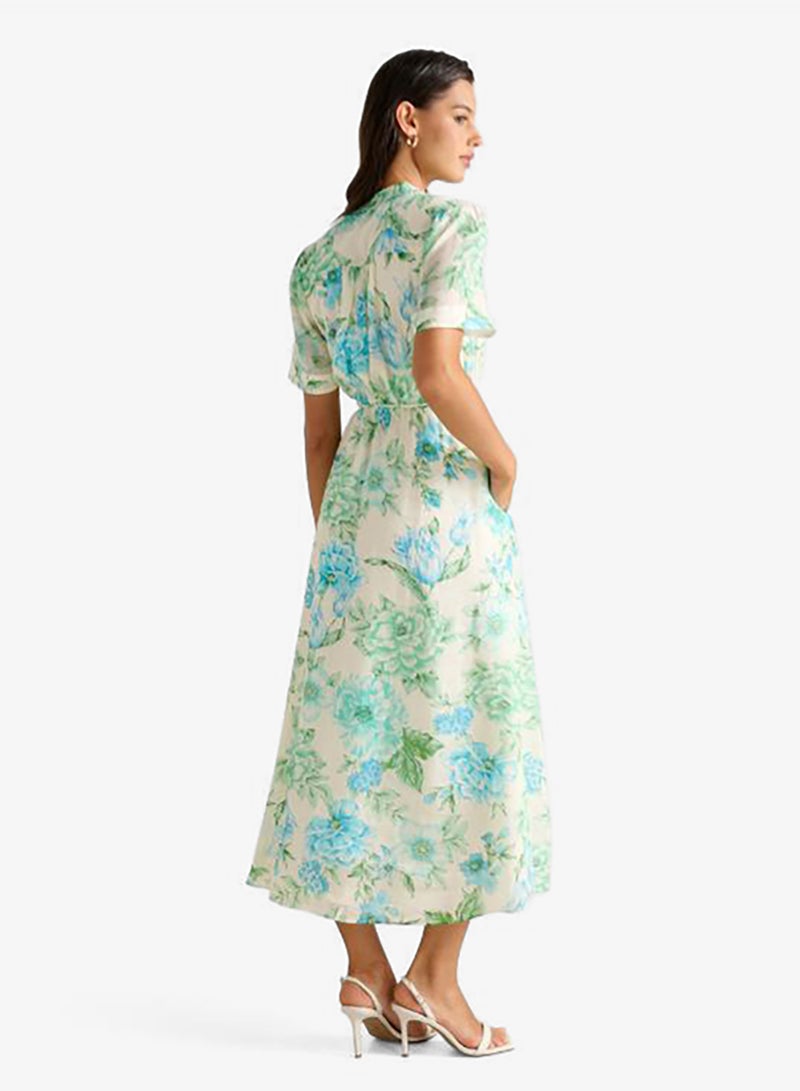 forever new Jodie Skater V Neck Midi Dress - Image 2