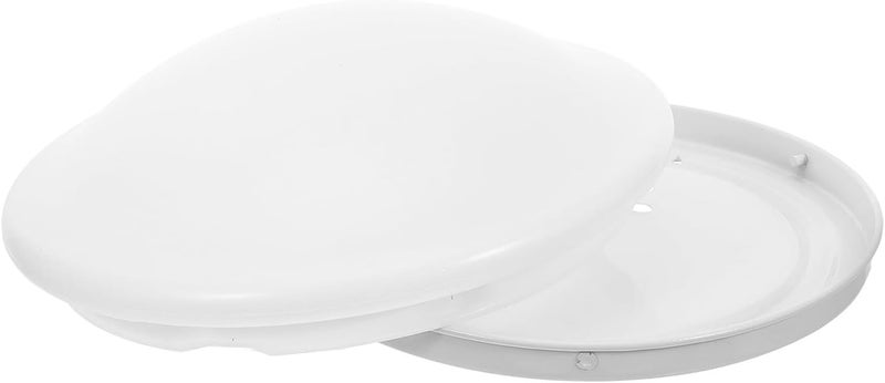 Bathroom Ceiling Light Cover, Plastic Round Lamp Shade, Flush Mount Ceiling Lampshade, 18.7cm/7.36" Light Fixture Cover for Bedroom Kitchen - Image 1