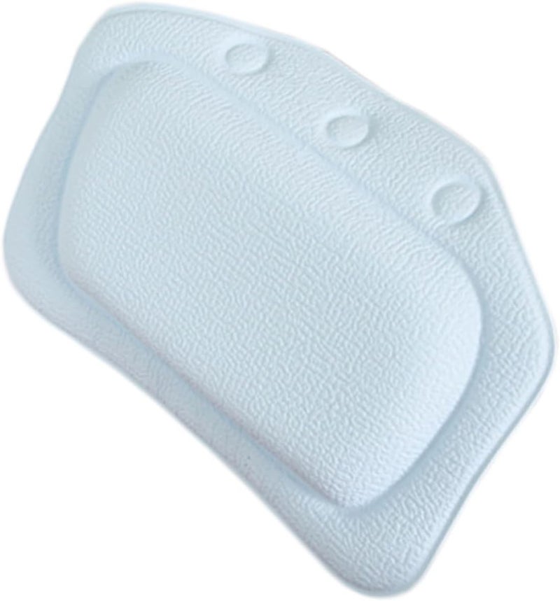 PVC Bathtub Pillow Foam Cushion for Bath Tub Pillow Suction Cup Support for Head Shoulder Neck Spa Bath - Image 1