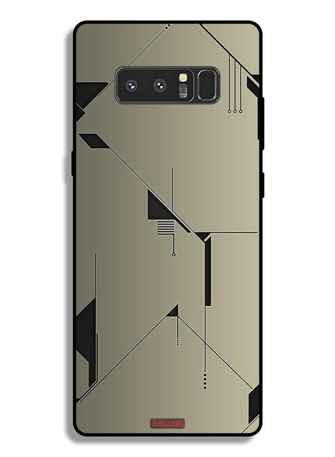 Tolwak Samsung Galaxy Note 8 Protective Case Cover Minimalism Abstract Digital Art - Image 2