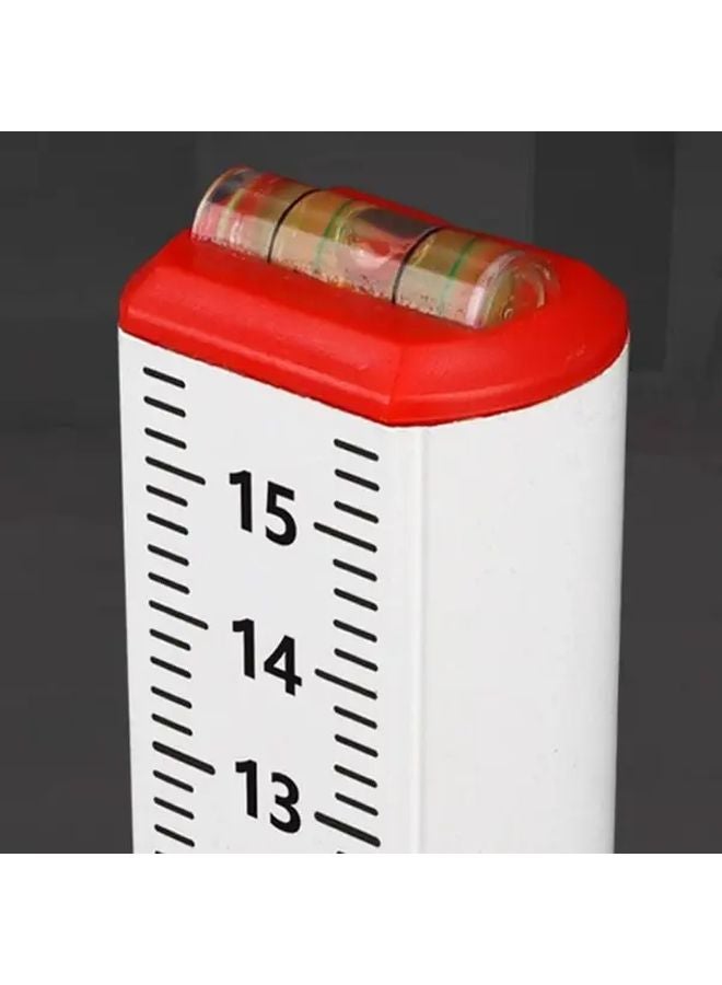 White Horizontal Ruler Double Sided Infrared Level Tool For Brick And Floor Tile Positioning - Image 5