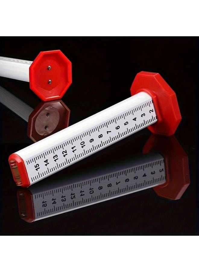 White Horizontal Ruler Double Sided Infrared Level Tool For Brick And Floor Tile Positioning - Image 4